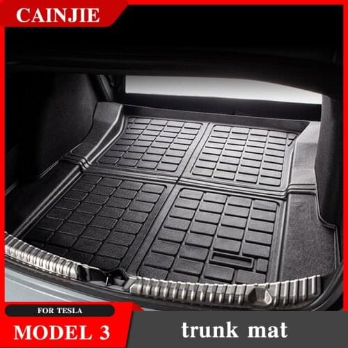 For Tesla Model 3 2021 Accessories Trunk Mats Model3 Trunk Waterproof Pad Model Three Folded The Upper Cushion Of The Trunk