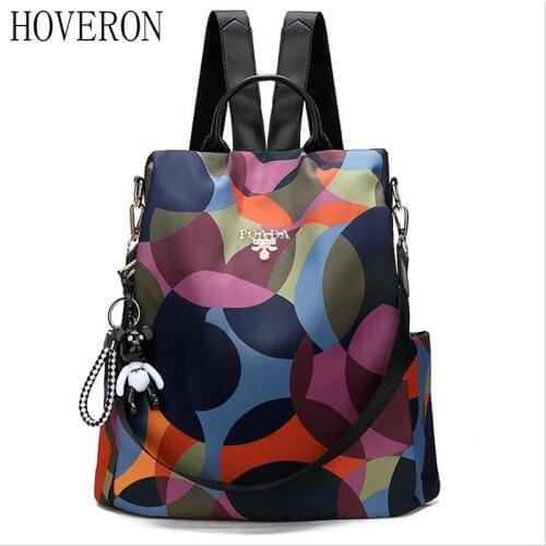 HOVERON New backpack ladies Oxford multi-purpose backpack casual anti-theft backpack teenager girl bag fashion travel backpack