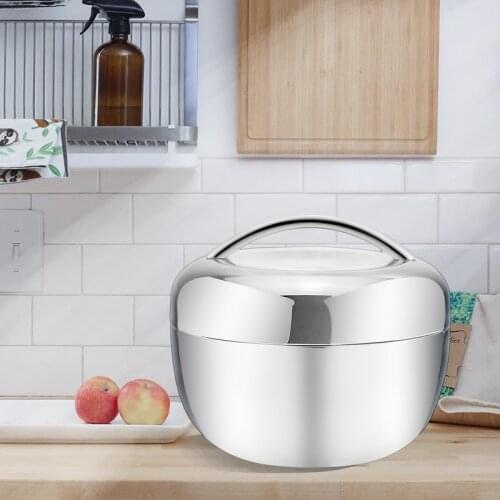 Sanqia 1.0l apple shape thermal insulation stainless steel lunch box Bento food container food storage tiffin box dinnerware set