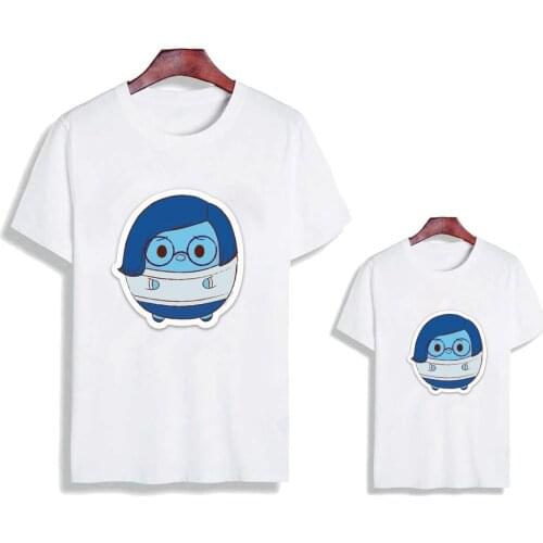 Summer Short Sleeve T Shirts Family Matching Clothes Disney Cartoon Funny Printed Boys Girls Tee Shirts Unisex Family Outfits