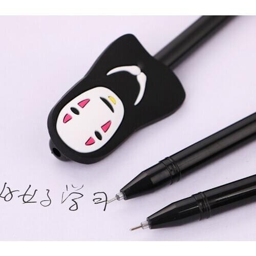 24PCs Spirited Away Cartoon No Face Man Gel Pens set Student Cartoons Writing Tools Office Stationery School Supplies Wholesale