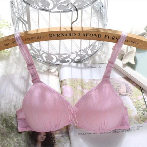 Student development period underwear small cup bra girl solid color bra no steel ring ultra-thin bra training bras for girls