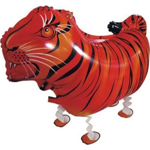 New Tiger Tortoise Panda Dinosaur Ballons Walking Animal Helium Balloons Birthday Party Decorations Kids Baby Shower Air Baloon