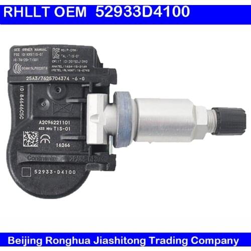 Brand New Genuine Tire Pressure Sensor 52933-D4100 TPMS For Optima Sportage Sorento Genesis Ioniq Niro VELOSTER G90 52933D4100