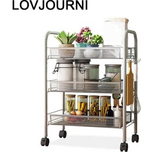 Organization Room Organizer Repisas Cuisine Rangement Estanteria Kitchen Storage with Wheels Trolleys Prateleira Shelves