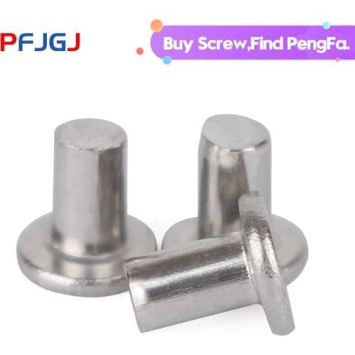 Peng Fa 201 Stainless Steel Flat Head Rivet Willow Stainless Steel Solid Rivet M3 M4 M5