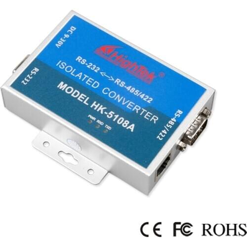 Industrial isolated RS232 to RS485 active lightning protection RS422 converter HK-5108A