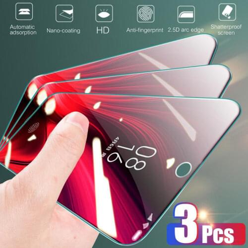 3Pcs Tempered Glass For Xiaomi Redmi 9 Prime 9A 9C 7 7A 8 8A Dual Pro Note 6 7 8 Pro 8T Note 9S 9 Pro Max GO Mi 9T Pro Poco X3