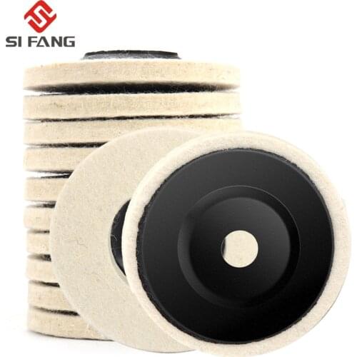 4inch 100mm Wool Polishing Wheel Polishing Pads Angle Grinder Wheel Felt Polishing Disc For Metal Marble Glass Ceramic 2-20Pcs