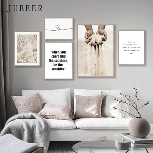Scandinavian Style Canvas Poster Healing Motivational Quotes Abstract Wall Art Paintings on The Wall Love Posters and Prints