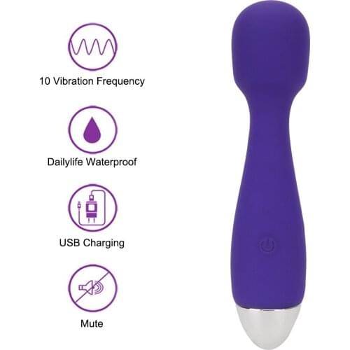 Adult Products AV Stick Vibrator USB Charging 10 Mode G Spot Stimulator Female Masturbation Vagina Massager