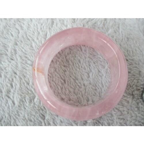 NATURAL PRETTY ROSE QUARTZ CRYSTAL BRACELET HEALING 94g