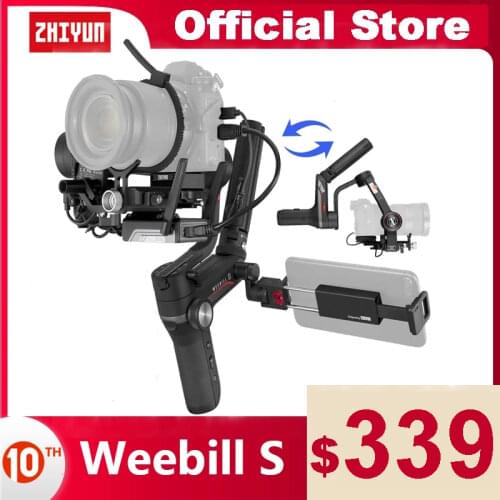 ZHIYUN Official Weebill S 3-Axis Gimbal Handheld Stabilizer Image Transmission for Canon Sony Etc Mirrorless Camera OLED Display