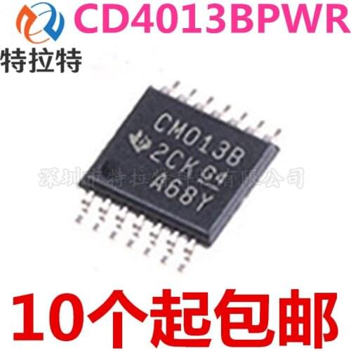 10pcs/lot CD4013BPW CD4013 TSSOP14 CM013B Trigger Logic Chip New