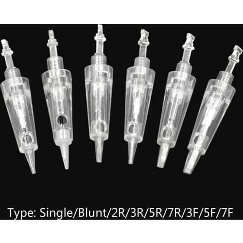 10PCS Disposable Electric Derma Pen Needles Bayonet Nano Cartridge For Auto Micro Needle Derma Pen Tattoo Needle Tip