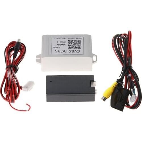 12V 2W Car Backup Camera Rearview RGB To AV Converter Adapter