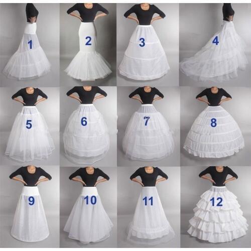 2019 Women Wedding Petticoat Underskirt Lolita Petticoat Ballet Rockabilly Crinoline