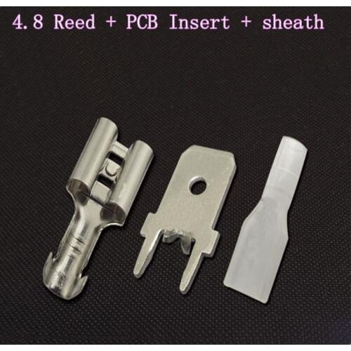 4.8 Reed positioning blade PCB circuit board solder terminal sheath cold crimping terminal