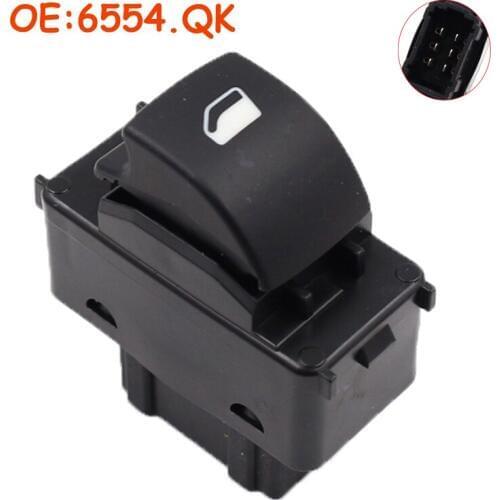 6554.QK 6554QK For Peugeot Partner Tepee 207 Citroen Berlingo Car Electric Power Window Switch 6490.E2 100011722