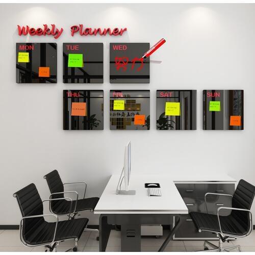 Acrylic 3D stereo wall sticker home decoration company message board Bulletin Board Work schedule office school plan Note board