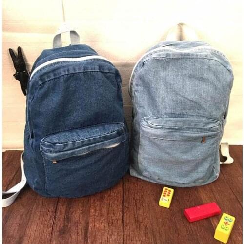 ANAWISHARE Women Backpacks Denim School Bags For Teenagers Girls Travel Backpacks Bagpack Bolsas Mochilas Femininas WB58