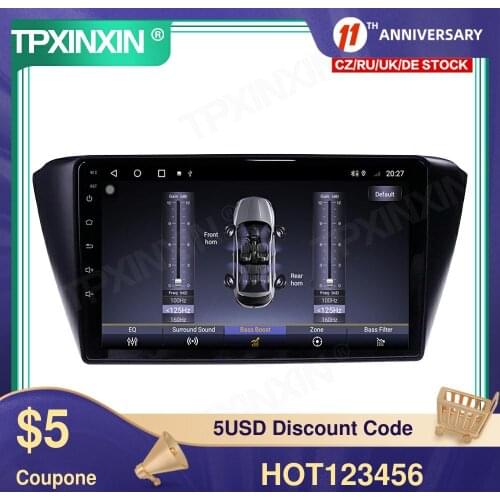 For Skoda Fabia 2015-2019 128GB Android 10.0 Car Multimedia Player GPS Navigation Headunit Auto Radio Audio Stereo Tape Recorder