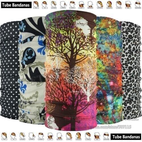 EXPRESS Shipping Wholesale 100pcs 2019 New Patterns Magic Headband Tube Cycling Multifunctional Bandana For Outdoor Sports