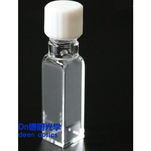 Quartz Cuvette 10mm Optical Path Screw-top Bottle Can Be Sealed Sealed Fluorescent Four-pass Light