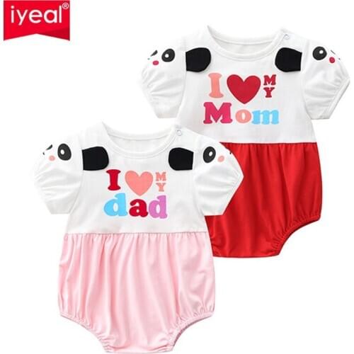 IYEAL Newborn Baby Bodysuits Clothing 2Pcs/Lot Infant Jumpsuits 100% Cotton Children Roupa De Bebe Girls&Boys Baby Girl Clothes
