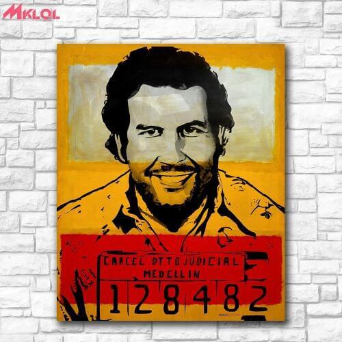 Canvas Painting Wall Art Pablo Escobar art Painting Living Room Home Decoration Oil Painting on Canvas Wall Painting no frame