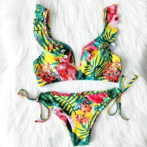 Swimming Suit for Women Plus Size Printed Bikini Swimsuit New 2020 Bikini Swimwear Bathing Suit Women Two Piece
