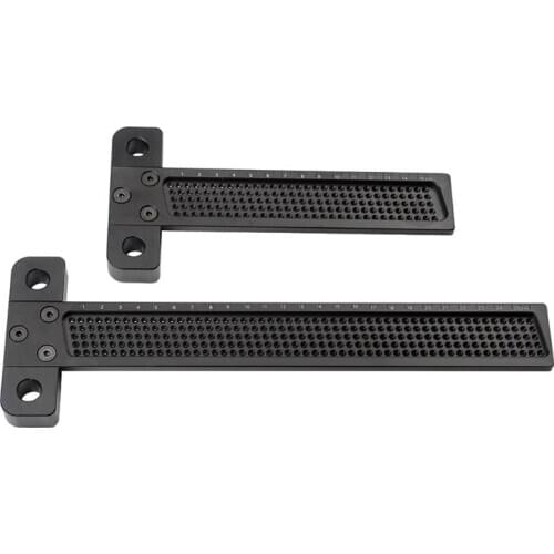 Woodworking Ruler Aluminum Alloy T-shaped Hole Positioning Scriber Marking Gauge 2020 New