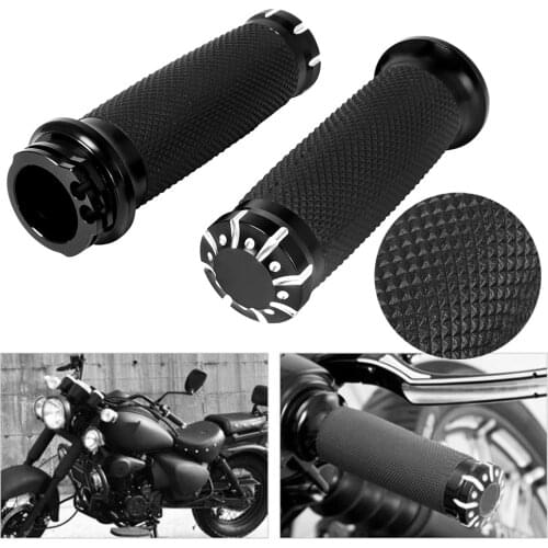 2 PCS Motorcycle 25mm Handlebar for Harley Davidson Sportster 1200XLH '96-later VRSC XL XR Dyna Softail CNC Billet Aluminum