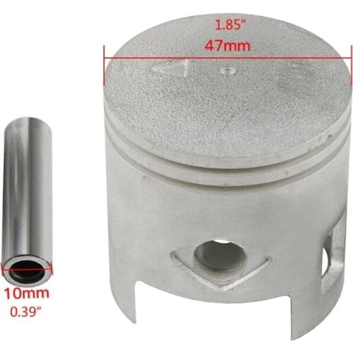 70cc 2 Stroke Big Bore Cylinder Kit For Scooters forJOG for Minarelli Clone Motors 10mm Pin 47mm Cylinder Head Base Gasket