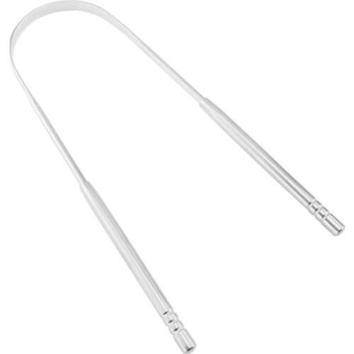Stainless Steel Tongue Cleaner Brush Oral Care Fresh Breath Tongue Scraper