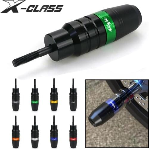 Ninja Motorcycle Exhaust Crash Protector Frame Sliders Falling Guard CNC Aluminum Accessories for Kawasaki Ninja 250 300 650