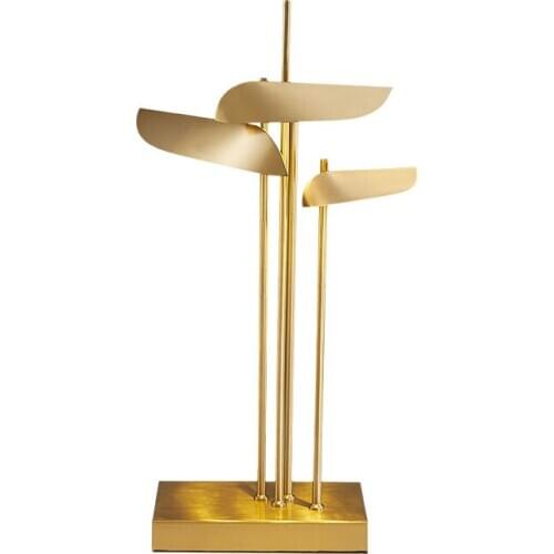 Nordic light luxury personality bedroom stainless steel table lamp post-modern minimalist creativity all copper soft bedside lam