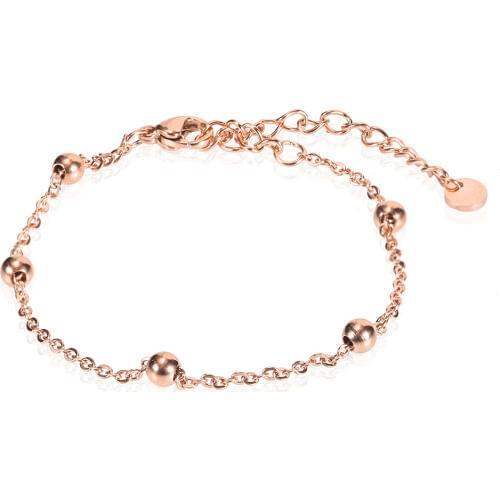 OUFEI Stainless Steel Jewelry Woman Vogue 2019 Rose Gold Charm Bracelet Jewelry Accessories Steel Ball Necklace Pendant necklace