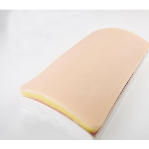 Silicone deep suture model surgical suture cutting knot training