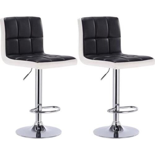 2PCS/Set High Quality Modern Fashion Bar Chair Leisure Adjustable Kitchen Chairs With Footrest Kitchen Bar Stools Funiture HWC