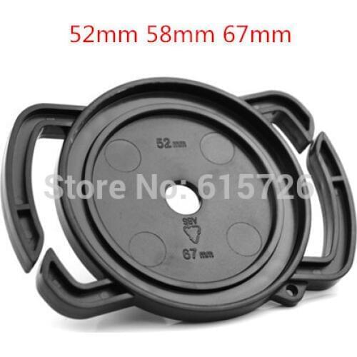Camera Lens Cap keeper 52mm 58mm 67mm Universal Lens Cap Camera Buckle Lens Cap Holder Keeper