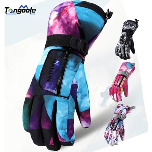 Winter Warm Snowboarding Ski Gloves men women Kids Snow Mittens Waterproof Skiing snowmobile Handschoemen Air+ XS S M L XL