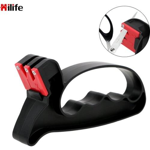 2 In 1 Knife Sharpener Grindstone Kitchen Tools Gadgets Handheld Scissor Blade Sharpening