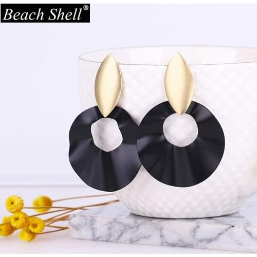 2021 black earrings Women jewelry dangle earring fashion bohemian christmas boho long statement geometric accessories handmade