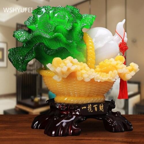 Creativity Home Resin Sculpture Decoration Study Office Desktop Lucky Fortune Ornaments Housewarming Shop Opening Decor Gift