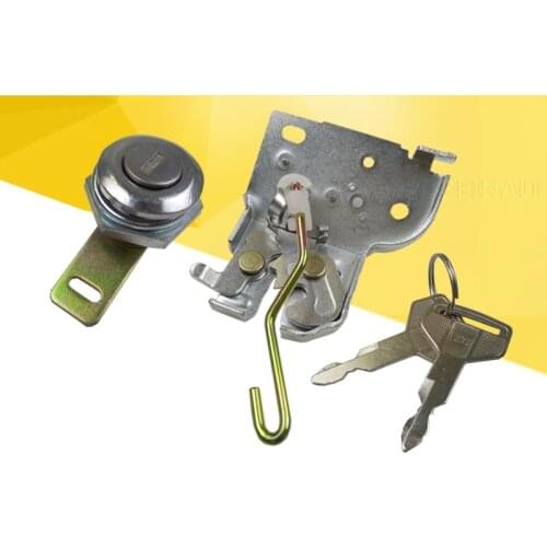 For Kobelco K60 70-8 75-8 Excavator Rear cover lock assembly Engine cap lock Bonnet catch Hood lock Excavator Accessories