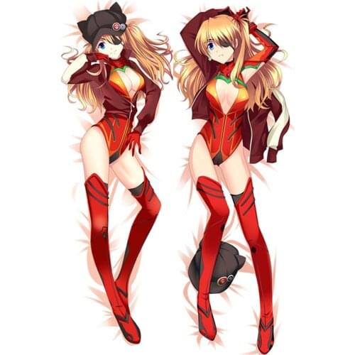 EVA Asuka Langley Soryu Pillow Case Cosplay Dakimakura Hugging Body
