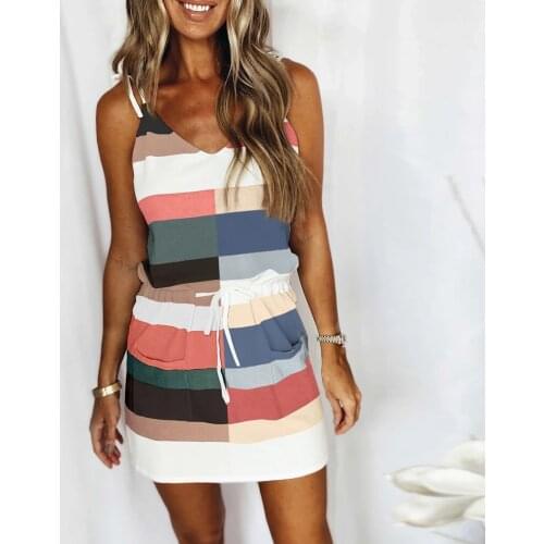 Feitong Colored Summer Dresses