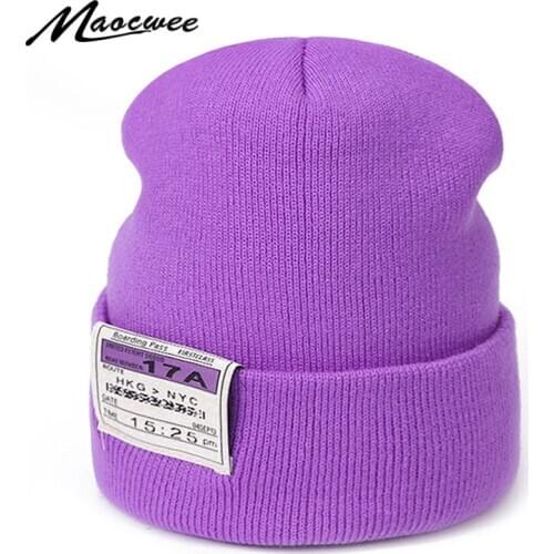 New Solid Wool Beanie Knitted Warm Soft Trendy Winter Hats Simple Korean Style Women Wool Casual Caps Elegant All-match Beanie