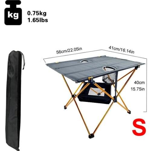 New Outdoor Picnic Folding Table Super Light Aluminum Oxford Cloth Fishing Table Camping Table Chair Self Driving Picnic Table